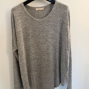 rag & bone Gray Hudson Long Sleeve Tee